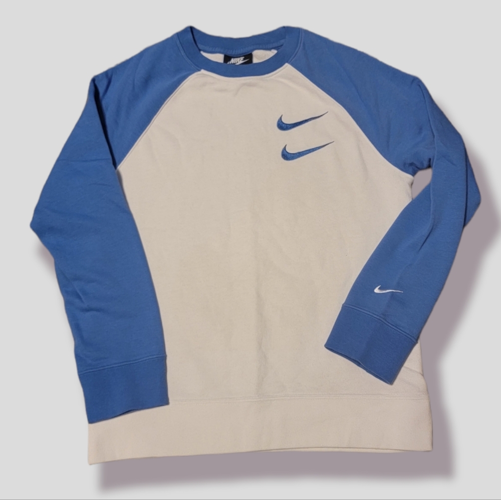 Nike Double Swoosh youth raglan crewneck